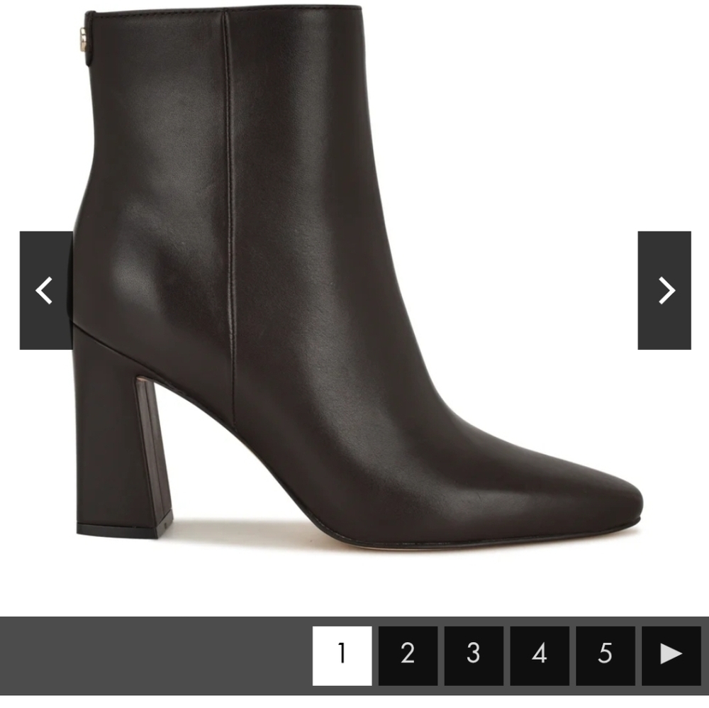 Nine West Reraye Chocolate Brown Ankle Boots